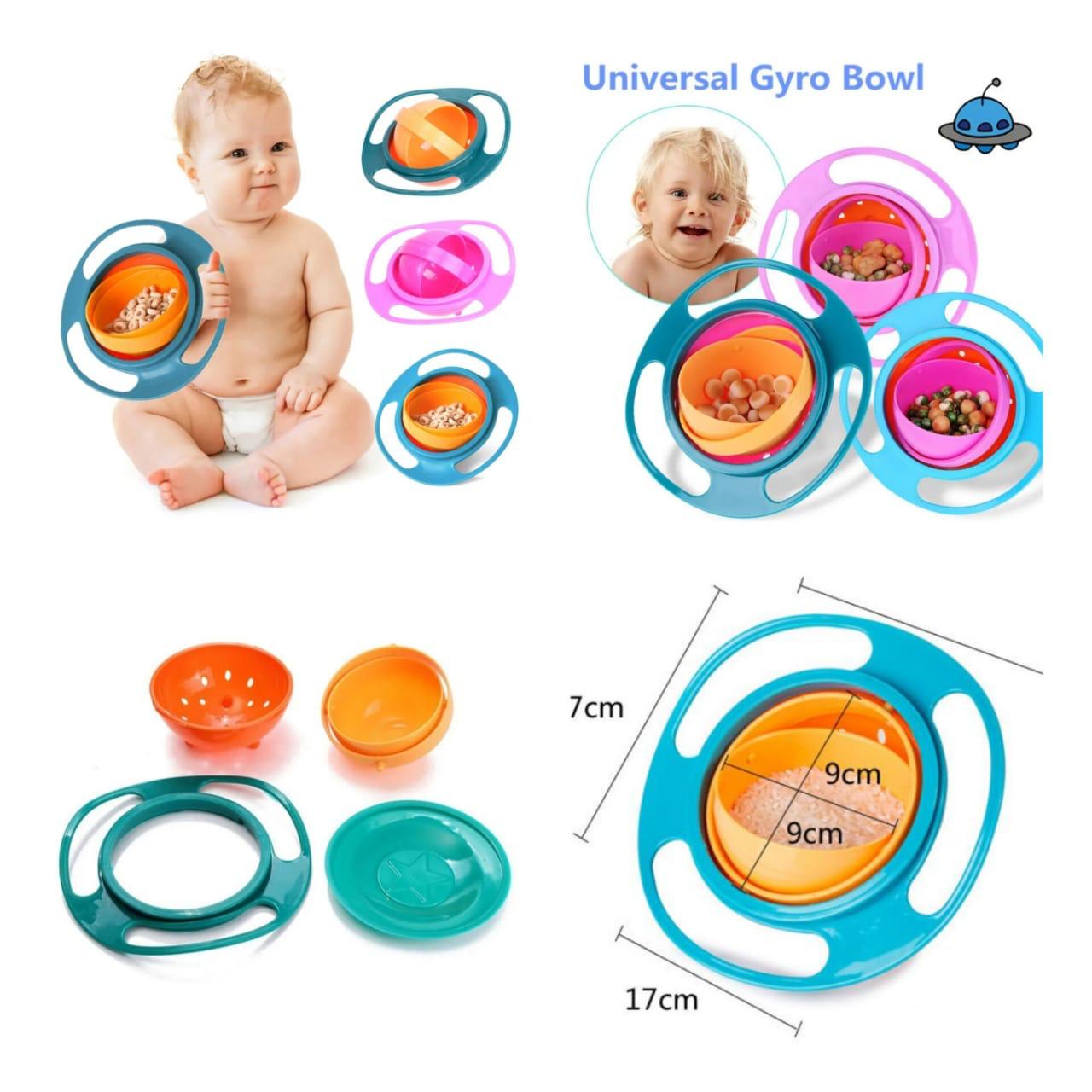 Spill Free Gyro Bowl For Kids