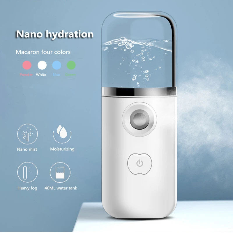 USB Rechargeable Mini Nano Face Steamer Or Sprayer (random Color)