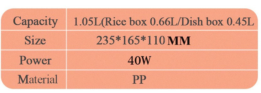 Electric Heating Lunch Box